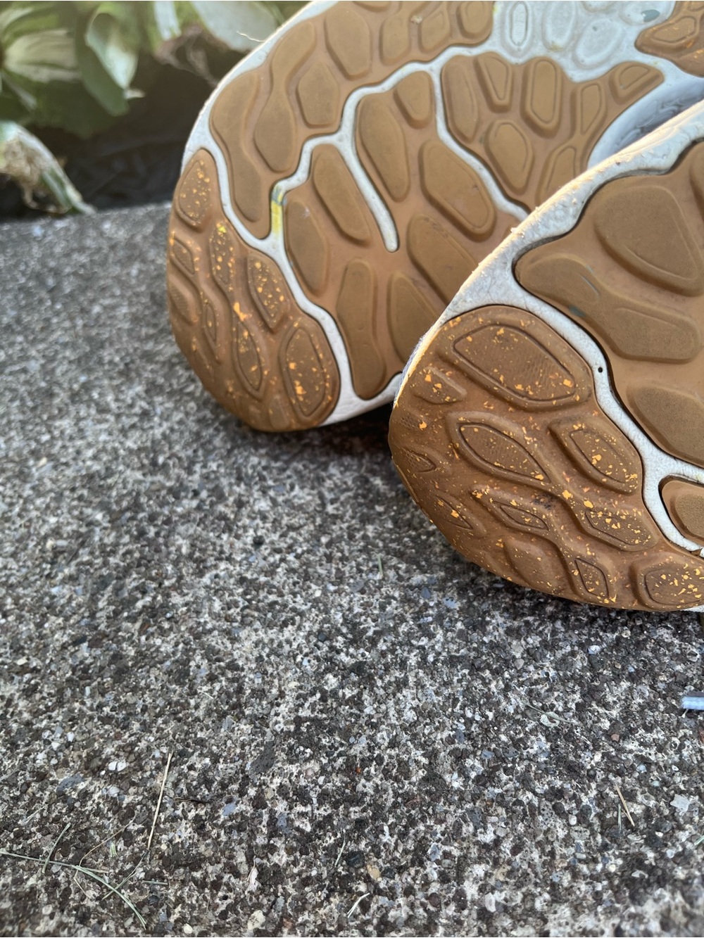 New Balance Women's violet Athletic Running Sneakers with Tan Accents - Picture 4 of 8